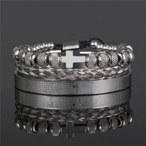 Load image into Gallery viewer, Multicolor option Tri-Stainless Steel Bracelet
