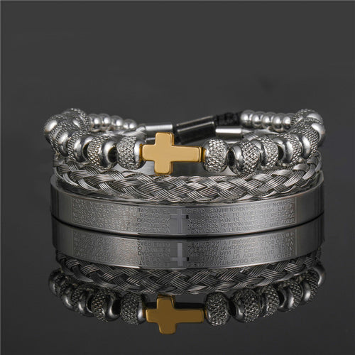 Load image into Gallery viewer, Multicolor option Tri-Stainless Steel Bracelet
