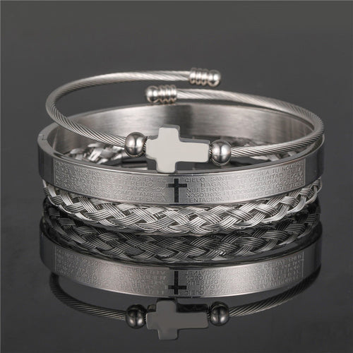 Load image into Gallery viewer, Multicolor option Tri-Stainless Steel Bracelet
